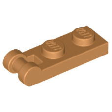 LEGO 60478 Medium Nougat Plate, Modified 1 x 2 with Bar Handle on End (losse stenen 30-13) *P